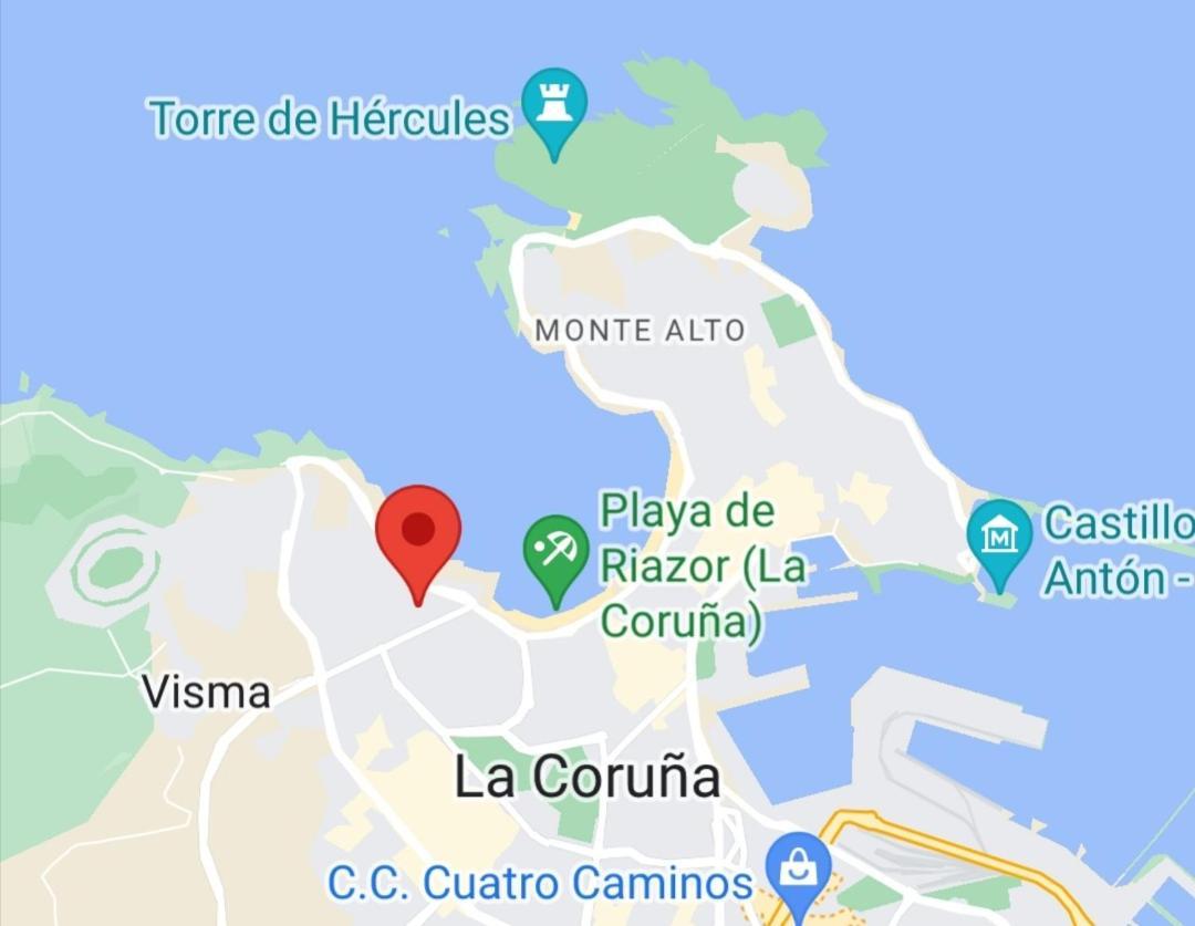 דירות א-קורוניה Apartamento Costa Riazor Coruna מראה חיצוני תמונה